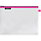 Leitz WOW Traveller sac à fermeture éclair, hydrofuge, matériau transparent, taille L, rose