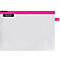 Leitz WOW Traveller sac à fermeture éclair, hydrofuge, matériau transparent, taille M, rose