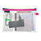 Leitz WOW Traveller Zip-Beutel, wasserabweisend, durchsichtiges Material, Größe M, pink