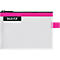 Leitz WOW Traveller Zip-Beutel, wasserabweisend, durchsichtiges Material, Größe S, pink