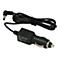 Ein schwarzes Autoladekabel mit ZigarettenanzÃ¼nderstecker und DC-Eingang. Kabel und AnschlÃ¼sse sind im Detail zu sehen.