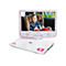 Lenco DVP-910 - DVD-Player - tragbar -Anzeige: 22.9 cm (9') - pink, weiß