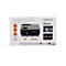 Produktverpackung eines Lenco HD 720P LCD Projektors mit Bluetooth und verschiedenen technischen Merkmalen.