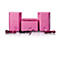Lenco MC-013 - Microsystem - 5 Watt (Gesamt) - pink