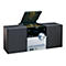 Lenco Mikro-Anlage mit CD-Player, Bluetooth und DAB+ Radio vor weißem Hintergrund.