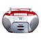 Lenco SCD-420 - Ghettoblaster - Silber, Rot