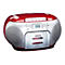 Lenco SCD-420 - Ghettoblaster - Silber, Rot