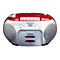 Lenco SCD-420 - Ghettoblaster - Silber, Rot