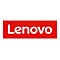 Weißer Lenovo Schriftzug in einer roten, rechteckigen Box.