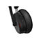 Gros plan d'un casque noir. On peut voir des boutons avec des lumières vertes et rouges, ainsi que le bouton ANC.