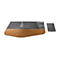 Ergonomische Lenovo Tastatur mit gewölbtem Design, Kork-Handballenauflage und separatem Ziffernblock.