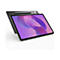 Ein graues Tablet auf weißem Hintergrund. Auf dem Display ist die Uhrzeit 10:08 Uhr und das Datum Fr., Feb 24 abgebildet.