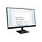 Lenovo Monitor mit schmalem Rahmen, der ein Microsoft Word Dokument mit der Überschrift 'Experiences built for focus' anzeigt.