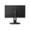Rückseite eines schwarzen Lenovo Legion Gaming-Monitors mit Wabenmuster am Standfuß vor weißem Hintergrund.