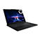Schwarzer Laptop mit Lenovo Legion-Logo und Hintergrundbild einer Stadt. Auf weissem Hintergrund.