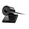 Webcam Lenovo noire, ronde avec objectif, support. Inscriptions : Lenovo FHD Webcam, FHD 1080P.