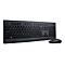 Schwarze Lenovo Tastatur und Maus auf weiÃŸem Hintergrund.