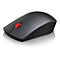 Souris grise, molette de défilement rouge, partie inférieure noire. Sur fond blanc.