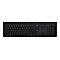 Schwarze Lenovo-Tastatur mit QWERTZ-Layout. Die Tasten sind beschriftet. Im Hintergrund ist weiß.
