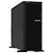 Schwarzer Lenovo ThinkSystem Server. Frontansicht mit Lochmuster und ThinkSystem Logo.