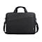 Sac d'ordinateur portable gris foncé avec poignée et bandoulière. Le sac indique "Lenovo".
