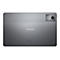 Graues Lenovo Tablet von hinten, Kamera oben rechts. Lenovo-Logo mittig. Dolby Atmos-Schriftzug unten.