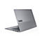 Graues Lenovo ThinkBook-Laptop. Auf der Oberseite steht "ThinkBook".