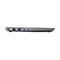 Grauer Laptop im Profil, verschiedene Anschlüsse deutlich sichtbar.