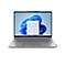 Graues Laptop mit Windows-Startmenü auf dem Bildschirm.