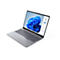 Grauer Laptop mit Windows-Startbildschirm und Lenovo-Logo. Copilot-Fenster geöffnet.