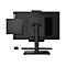 Schwarzer Lenovo All-in-One-PC von hinten, mit Maus, Tastatur.