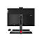 Rückansicht eines Lenovo ThinkCentre All-in-One-Computers mit roter Beleuchtung.
