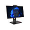 Ein schwarzer Lenovo All-in-One-Computer. Der Monitor zeigt eine Windows-Oberfläche.