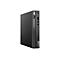 Schwarzer Lenovo ThinkCentre Neo Desktop-PC, stehend, auf weißem Hintergrund.