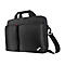 Schwarze Laptoptasche mit Schulterriemen und Tragegriff. Auf der Vorderseite zwei FÃ¤cher mit ReiÃŸverschluss, ThinkPad Logo.