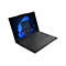 Schwarzes Laptop mit geÃ¶ffnetem Bildschirm, Blick auf Tastatur und Touchpad. Windows-OberflÃ¤che. Weiß·er Hintergrund.