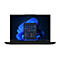 Schwarzer Laptop mit Windows 11 OberflÃ¤che, blauer Hintergrund, App-Icons.