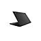 Schwarzer Laptop, halb geÃ¶ffnet, in leichtem Winkel. Der Bildschirm zeigt schwarze OberflÃ¤che. Der Hersteller-Schriftzug ist sichtbar.