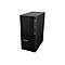 Schwarzer Tower-PC mit Wabenmuster-Frontplatte und ThinkStation-Logo. Auf weiÃŸem Hintergrund.