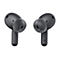 Zwei schwarze In-Ear-Kopfhörer mit Silikonaufsätzen vor weißem Hintergrund. Die Stäbchen sind mit L und R markiert.