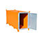 Leuchtstoffröhrenbox BAUER SL 200, Stahlblech, unterfahrbar, abschließbar, Tür verzinkt, B 2100 x T 770 x H 1125 mm, orange