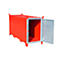 Leuchtstoffröhrenbox BAUER SL 200, Stahlblech, unterfahrbar, abschließbar, Tür verzinkt, B 2100 x T 770 x H 1125 mm, rot