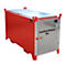 Leuchtstoffröhrenbox BAUER SL-D 150, Stahlblech, unterfahrbar, abschließbar, Tür/Deckel verzinkt, B 1700 x T 770 x H 975 mm, rot
