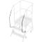 Leuning voor platformtrap Krause Stabilo Professional, 3 + 4 treden