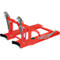 Lève-fûts Bauer RS 60-II, pour chariot élévateur, 2x fûts de 60 l, L 1050 x l 650 x H 460 mm, jusqu'à 200 kg, acier, acier, rouge feu