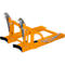 Lève-fûts Bauer RS 60-II, pour chariot élévateur, 2x fûts de 60 l, L 1050 x l 650 x H 460 mm, jusqu'à 200 kg, acier, jaune orangé