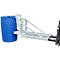 Lève-fûts Bauer RS-I/91, pour chariot élévateur, 1 fût de 200/220 l, L 1295 x l 585 x H 925 mm, jusqu'à 800 kg, acier galvanisé à chaud