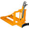 Lève-fûts Bauer RS-I/91, pour chariot élévateur, 1 fût de 200/220 l, L 1295 x l 585 x H 925 mm, jusqu'à 800 kg, acier, jaune orangé