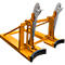 Lève-fûts Bauer RS-II/91, pour chariot élévateur, 2 fûts de 200/220 l, L 1185 x l 940 x H 925 mm, jusqu'à 1600 kg, acier, jaune orangé