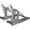 Lève-fûts Bauer RS-II/D 91, pour chariot élévateur, 2 fûts à couvercle de 110 à 200 l, L 1285 x l 940 x H 810 mm, jusqu'à 1600 kg, acier, gris souris